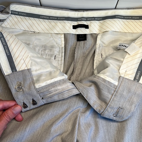 Like New Express Editor Light Gray with Pinstripes • Size 8R - Picture 2 of 4